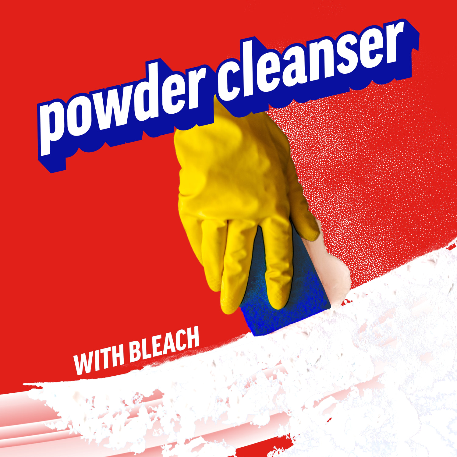 AJAX Scourers Powder Cleaner With Bleach, Lemon Scent, 21 Oz - Image 6