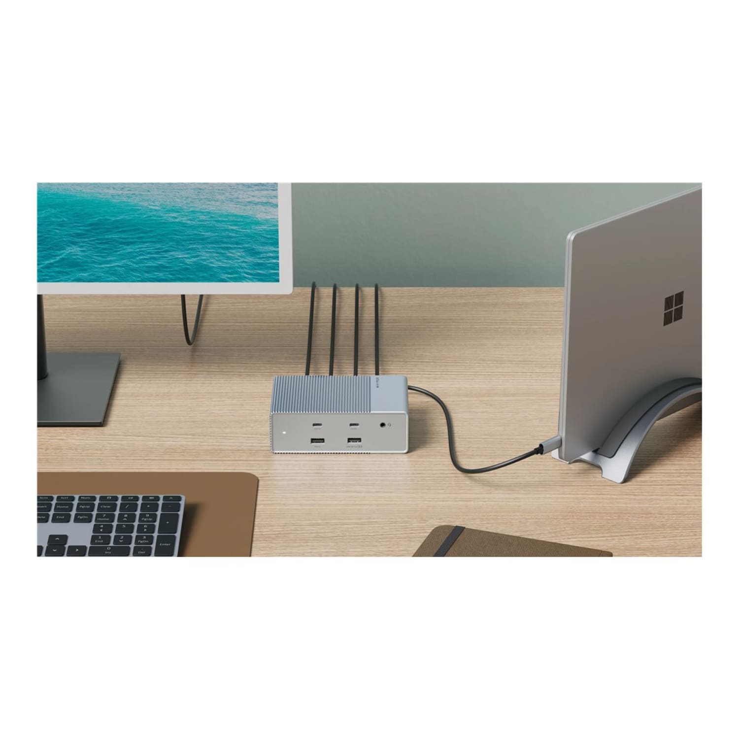 Targus HyperDrive GEN2 15-In-1 Docking Station, 1-7/10inH x 5-2/10inW x 3-1/2inD, Gray, HDG2TB314-US - Image 5
