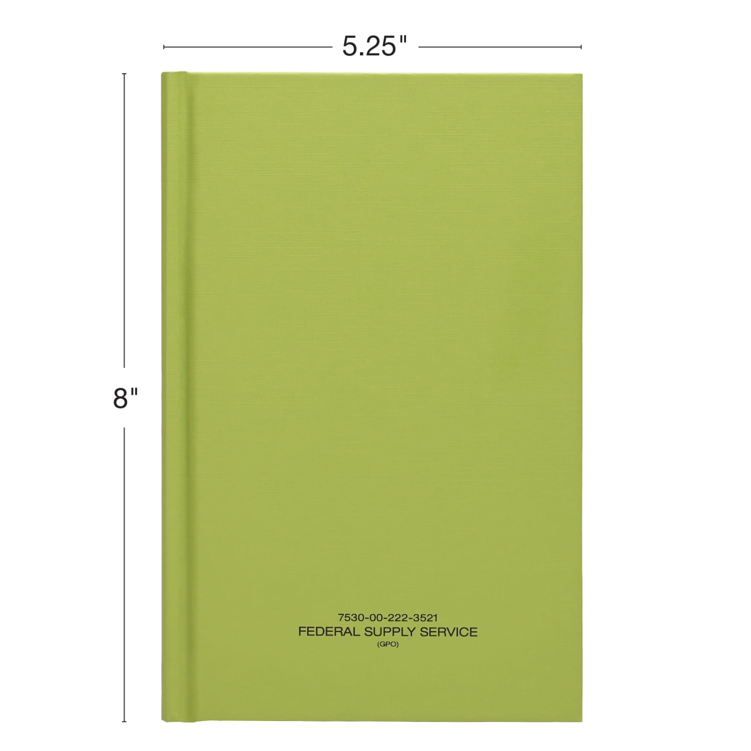 Global Tactical Military Notebooks, 5-1/4in x 8in, 1 Subject, College Rule, 192 Sheets, Green, Pack Of 5 Notebooks - Image 4