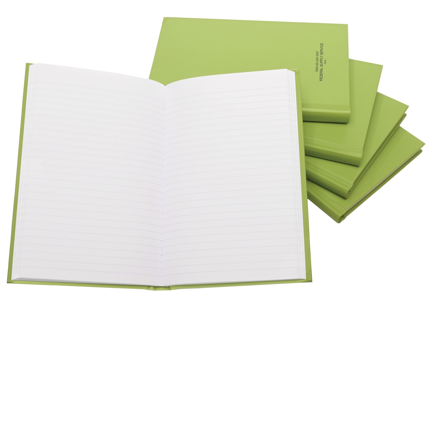 Global Tactical Military Notebooks, 5-1/4in x 8in, 1 Subject, College Rule, 192 Sheets, Green, Pack Of 5 Notebooks - Image 5