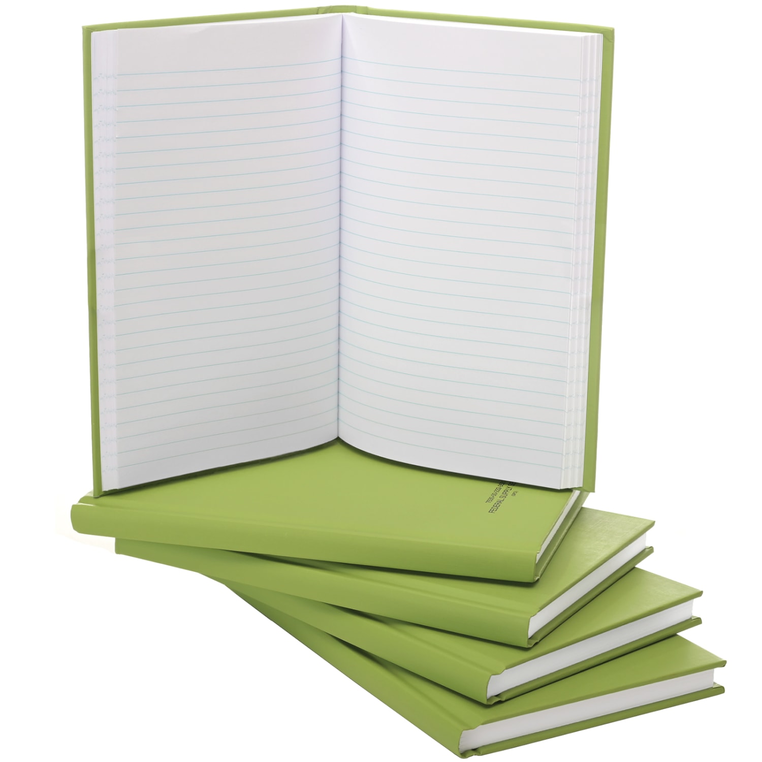 Global Tactical Military Notebooks, 5-1/4in x 8in, 1 Subject, College Rule, 192 Sheets, Green, Pack Of 5 Notebooks - Image 6