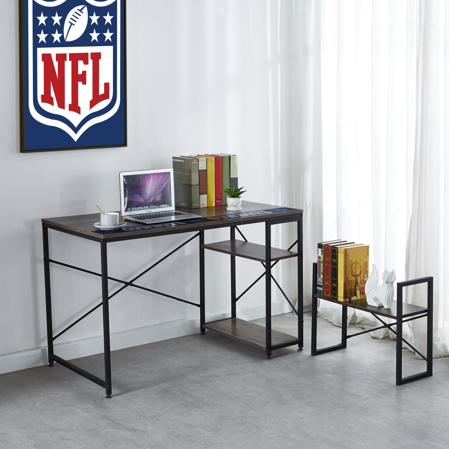Imperial NFL 48inW Office Desk, Dallas Cowboys - Image 3
