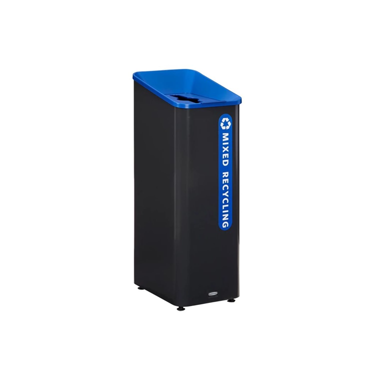 Rubbermaid Commercial Elevate Decorative Waste Can - 23 gal Capacity - Durable, Powder Coated, Smooth - 31.5in Height x 12.8in Width - Metal - Pearl Dark Gray - 1 Each - Image 4