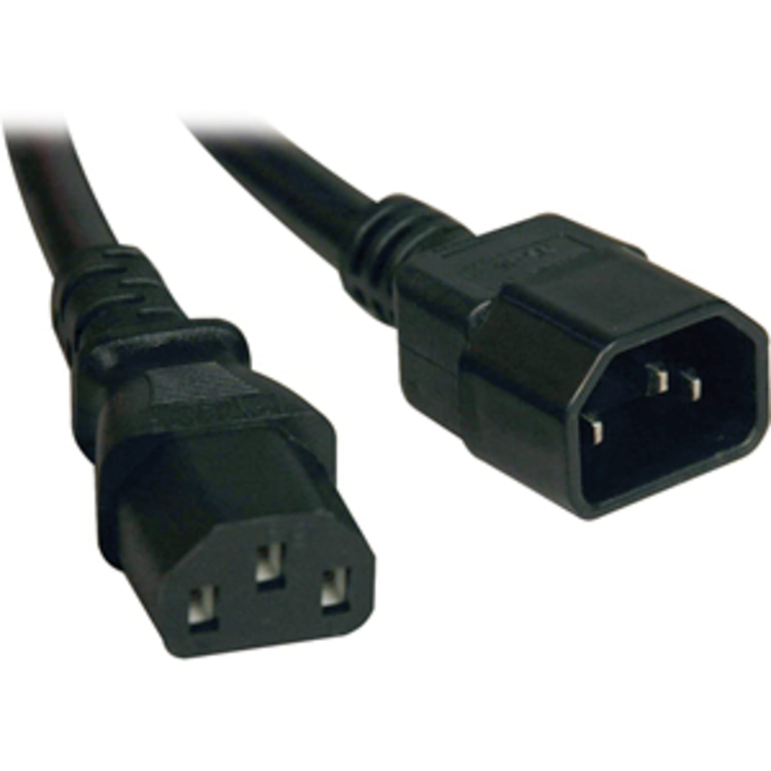 Eaton Tripp Lite Series PDU Power Cord, C13 to C14 - 10A, 250V, 18 AWG, 3 ft. (0.91 m), Black - Power extension cable - P004003 - Image 3