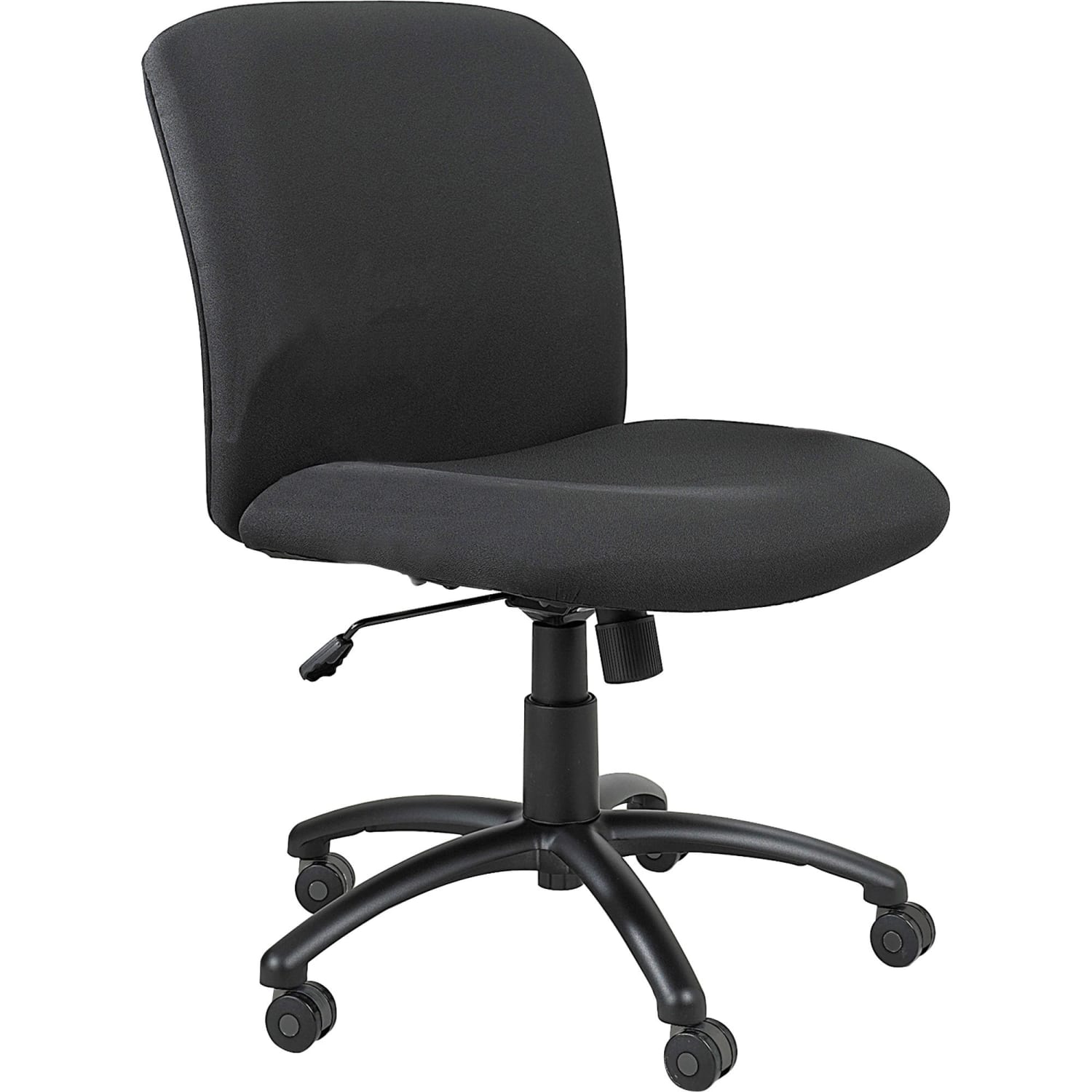 Safco Uber Big & Tall Mid-Back Chair With Optional Armrests, Black - Image 3