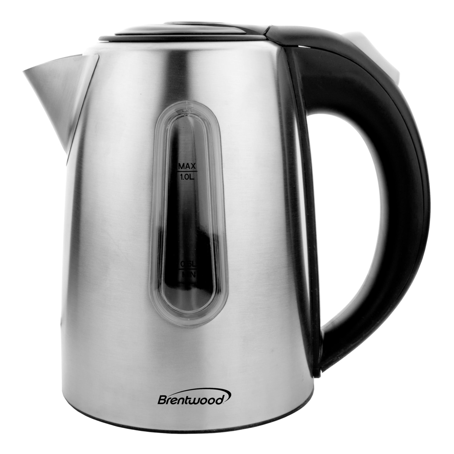Brentwood 1-Liter Stainless Steel Electric Cordless Kettle, Silver - Image 5