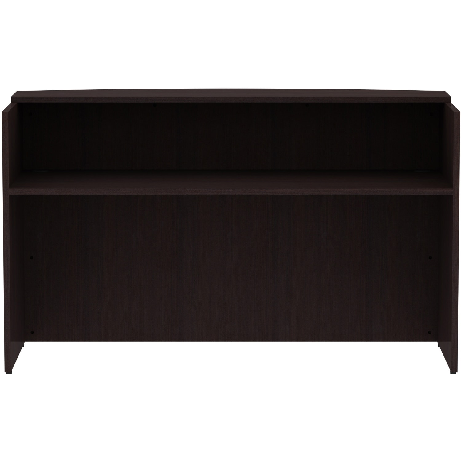 Lorell 72inW Reception Computer Desk, Espresso - Image 3