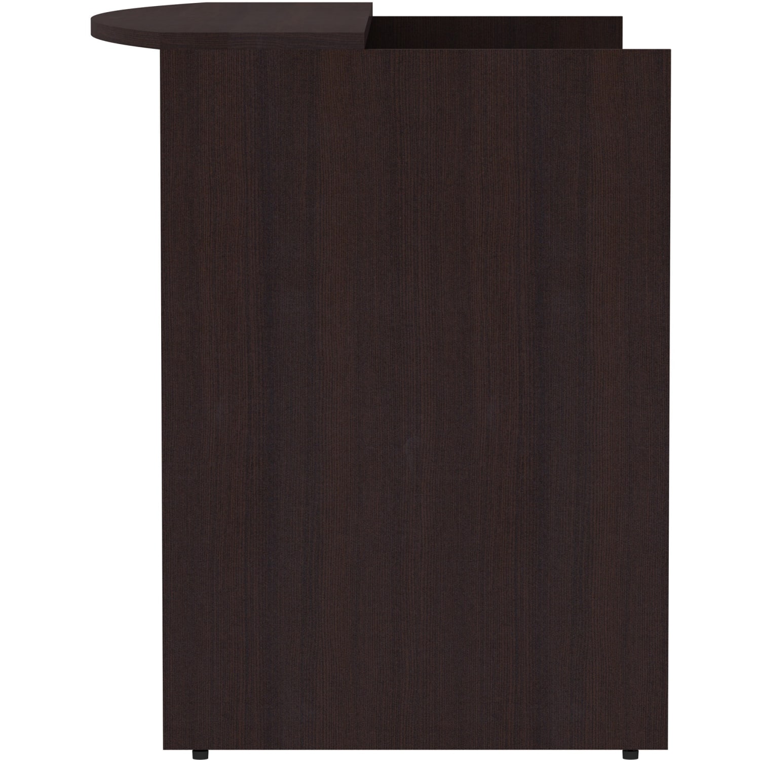 Lorell 72inW Reception Computer Desk, Espresso - Image 4