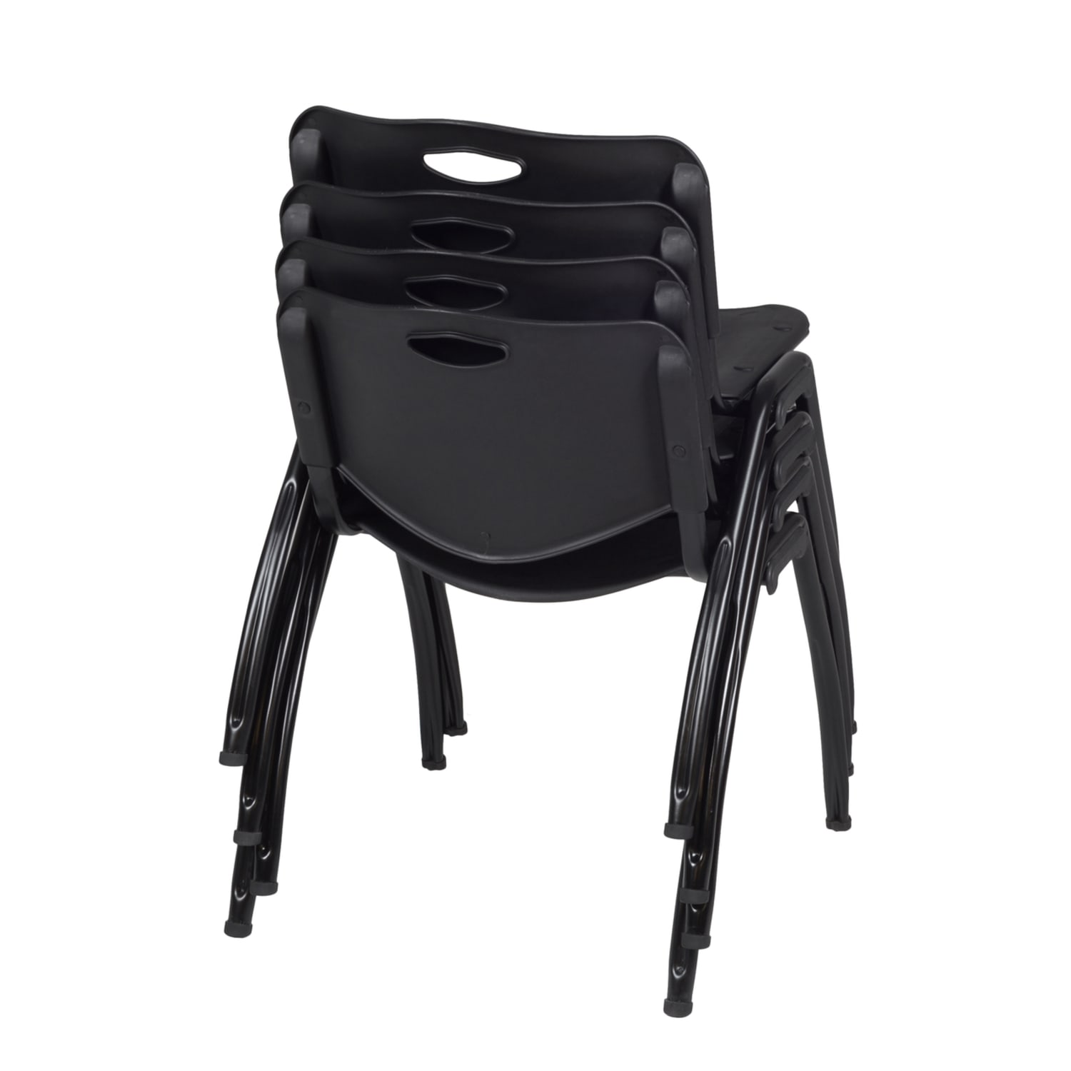 Regency M Breakroom Stacking Chairs ChromeBlack Pack Of 4 Chairs PopularChairscom Regency M Breakroom Stacking Chairs ChromeBlack Pack Of 4 Chairs PopularChairscom