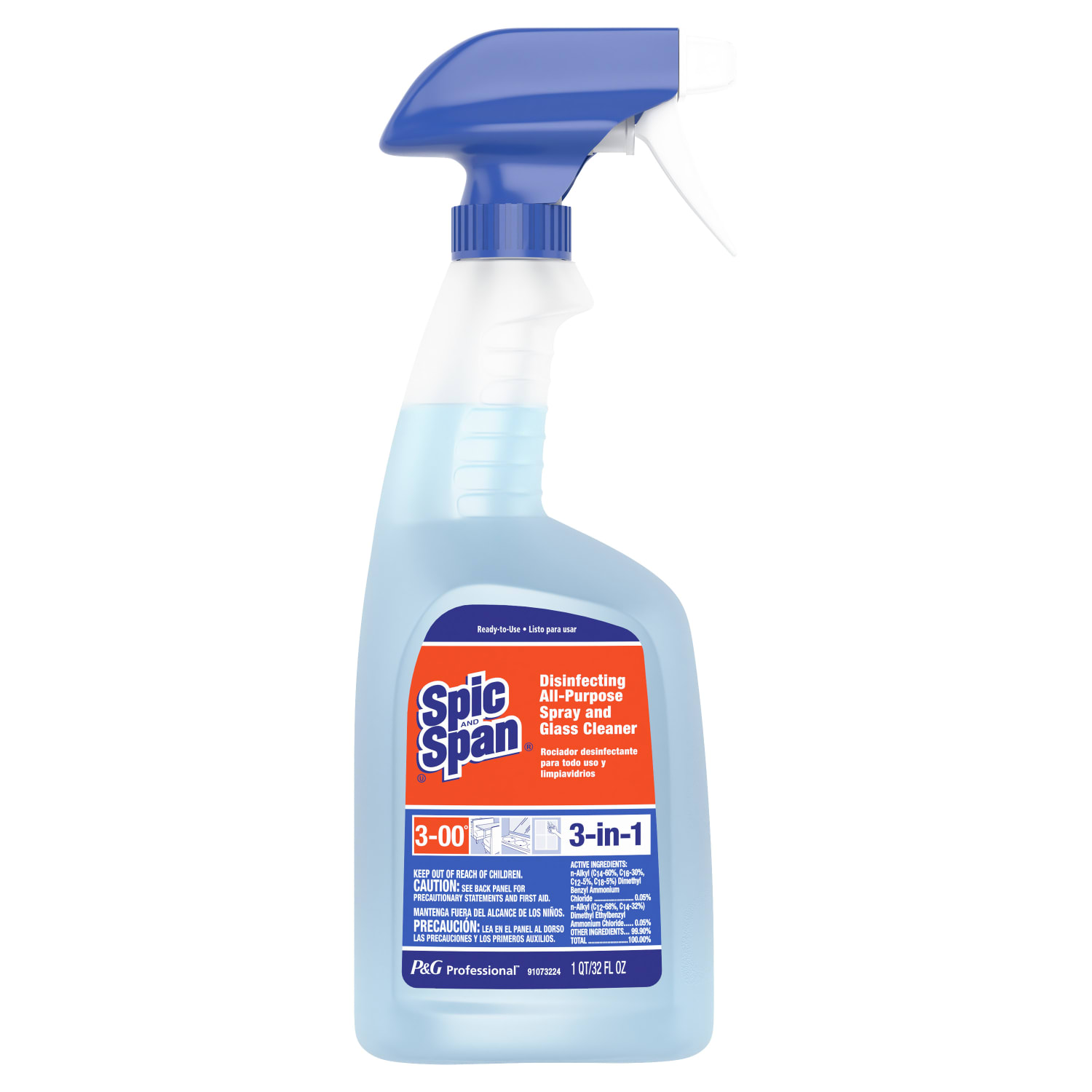 Spic And Span Disinfecting All-Purpose Cleaner Spray & Glass Cleaner, 32 Oz, Case Of 6 Bottles - Image 4