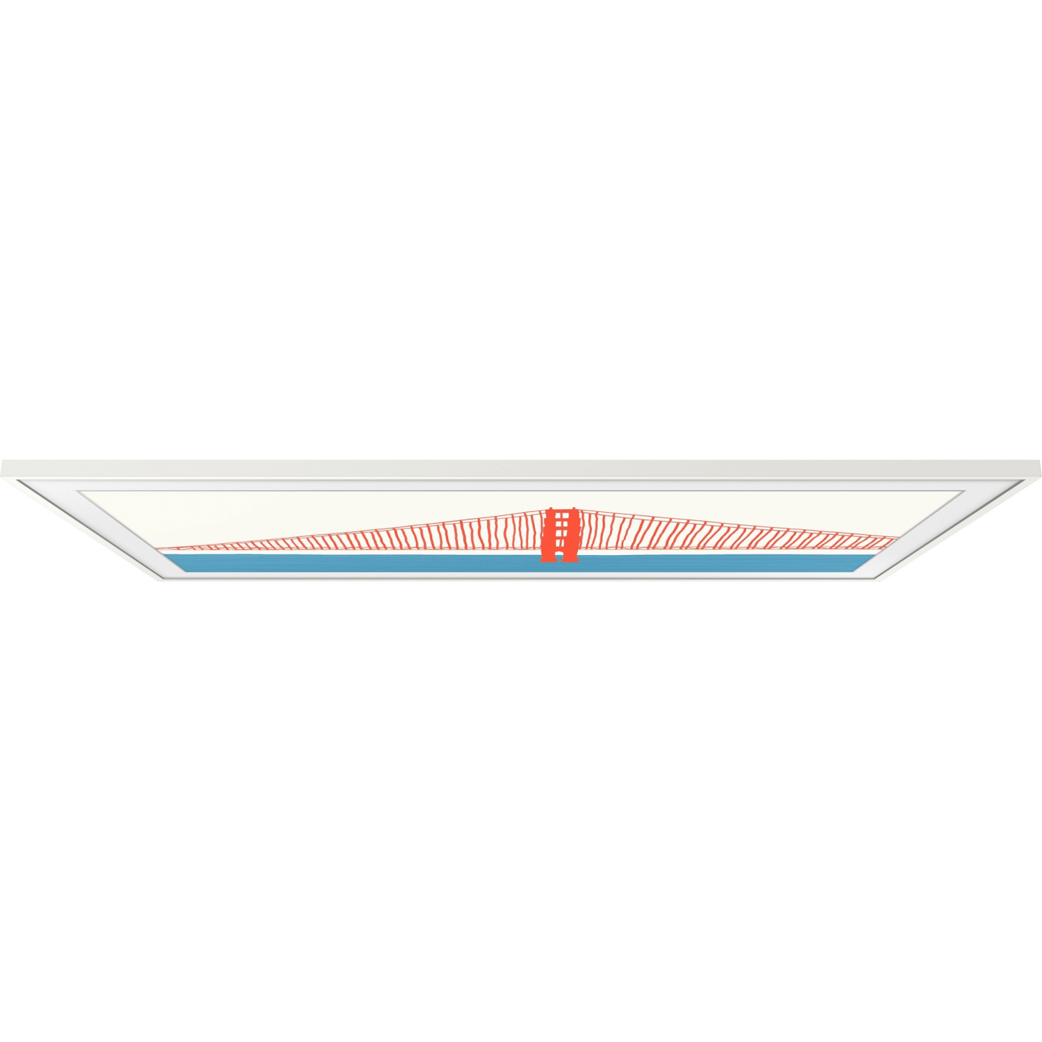 Samsung (2021) 43in The Frame Customizable Bezel - Modern White - 22.17in x 38.30in Frame Size - Rectangle - Wall Mountable - Magnetic - Plastic - Modern White - Image 5
