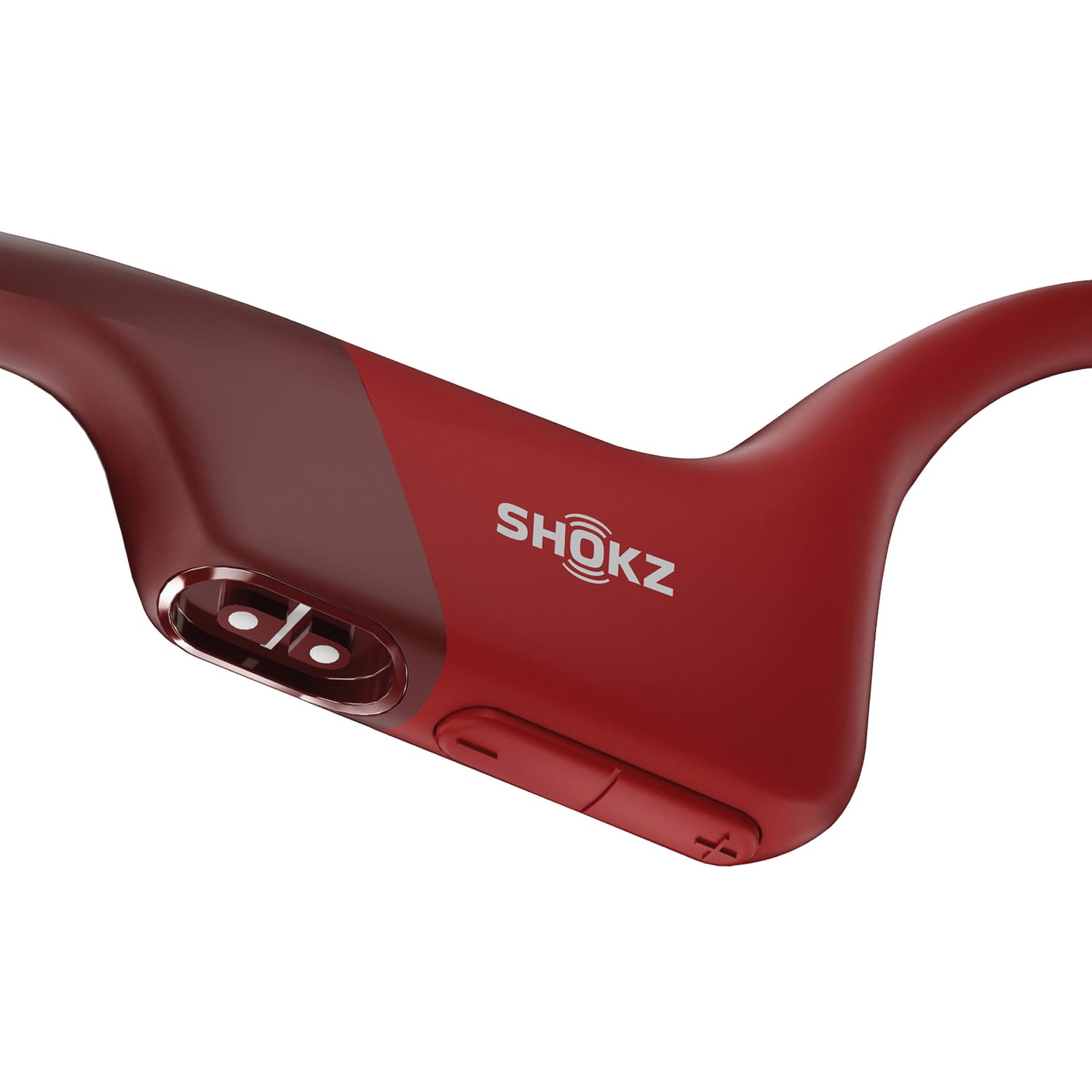 Shokz OpenRun Bone-Conduction Open-Ear Sport Headphones With Microphones, Red - Image 4