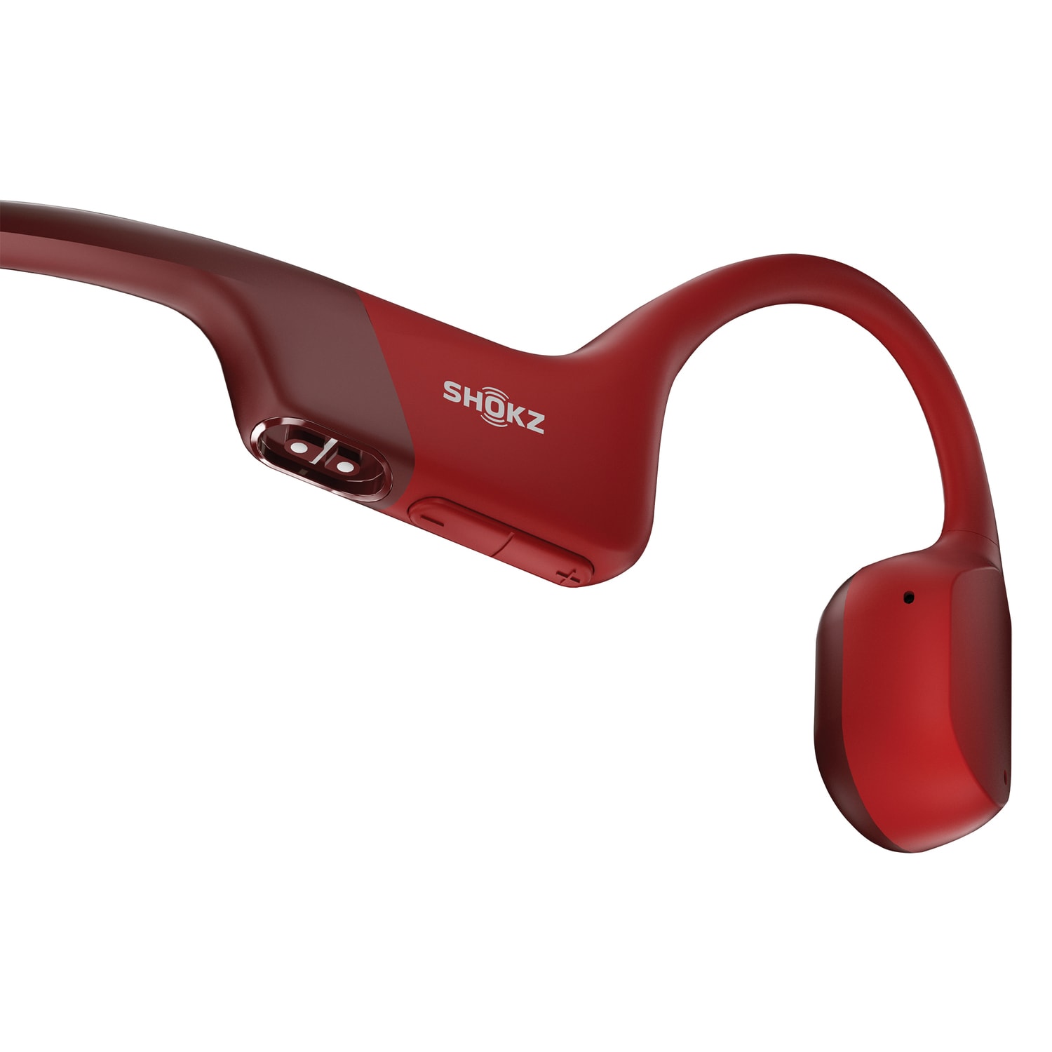 Shokz OpenRun Bone-Conduction Open-Ear Sport Headphones With Microphones, Red - Image 5