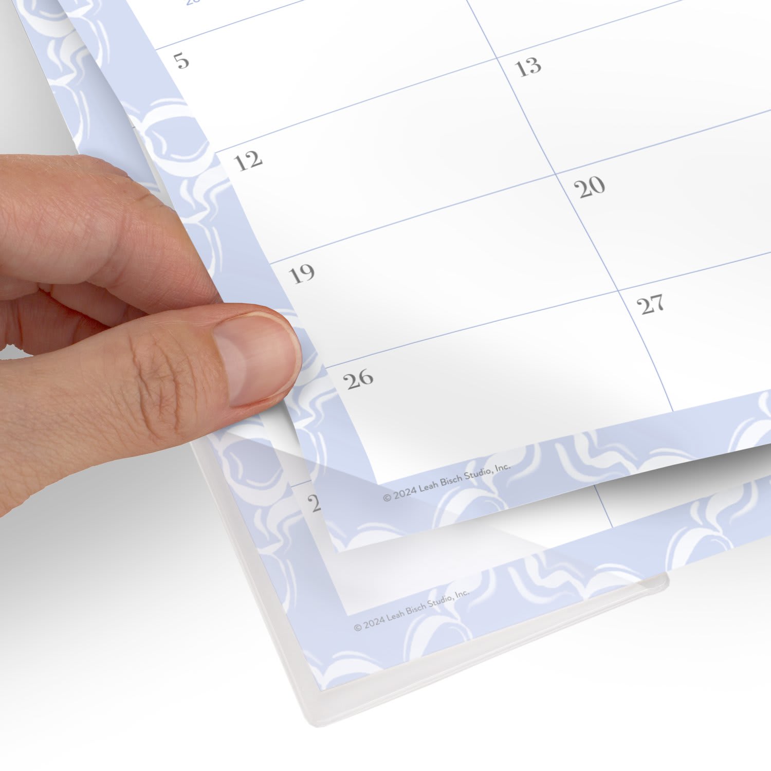 Leah Bisch for Mead Cambridge Academic 2026-2027 Monthly Desk Pad Calendar, Bow Trellis, Compact, 17 3/4in x 11in - Image 5