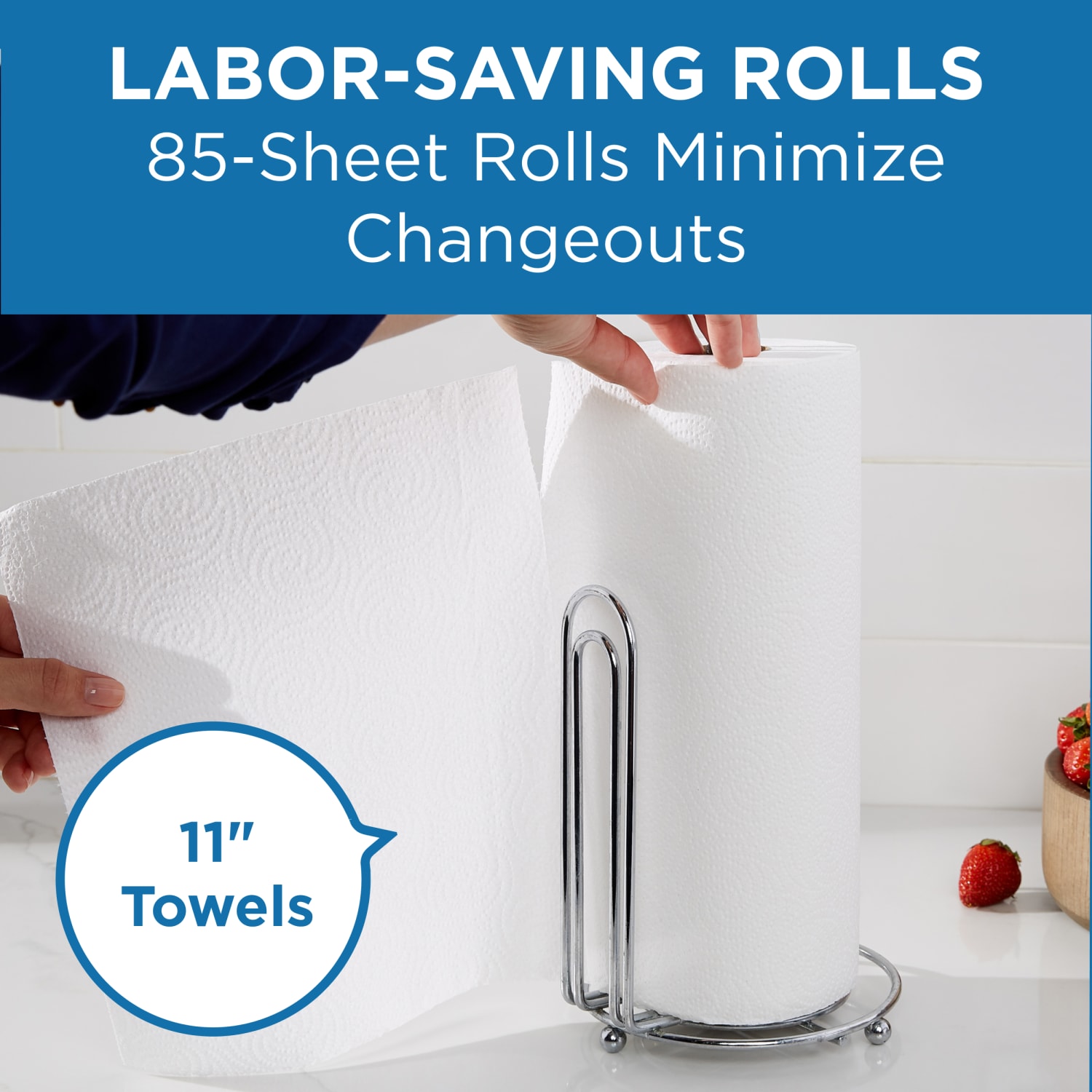 Pacific Blue Select by GP PRO 2-Ply Paper Towels, 85 Sheets Per Roll, Pack Of 30 Rolls - Image 4