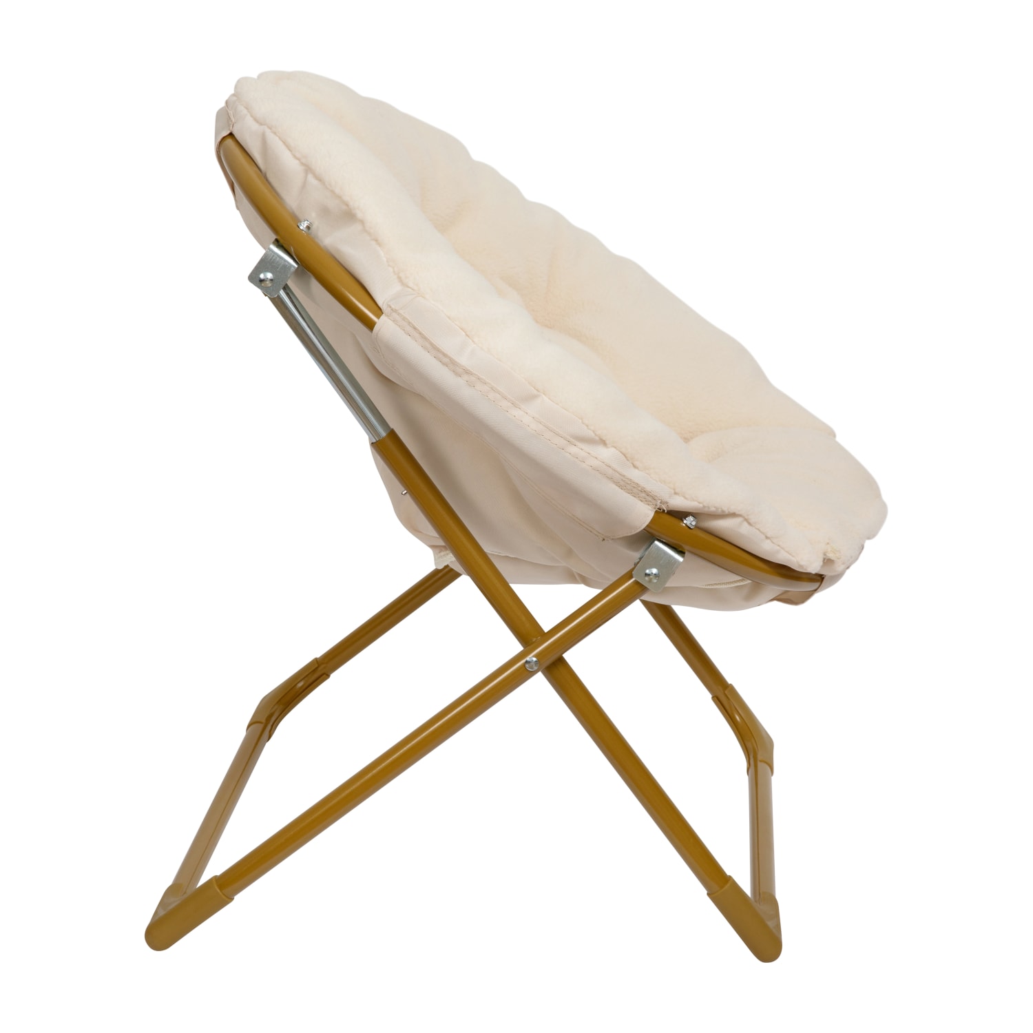 Flash Furniture Gwen 23in Kids Cozy Mini Folding Saucer Chair Faux Fur Moon Chair for Toddlers and Bedroom Ivory Faux FurSoft Gold Frame PopularChairscom Flash Furniture Gwen 23in Kids Cozy Mini Folding Saucer Chair Faux Fur Moon Chair for Toddlers and Bedroom Ivory Faux FurSoft Gold Frame PopularChairscom