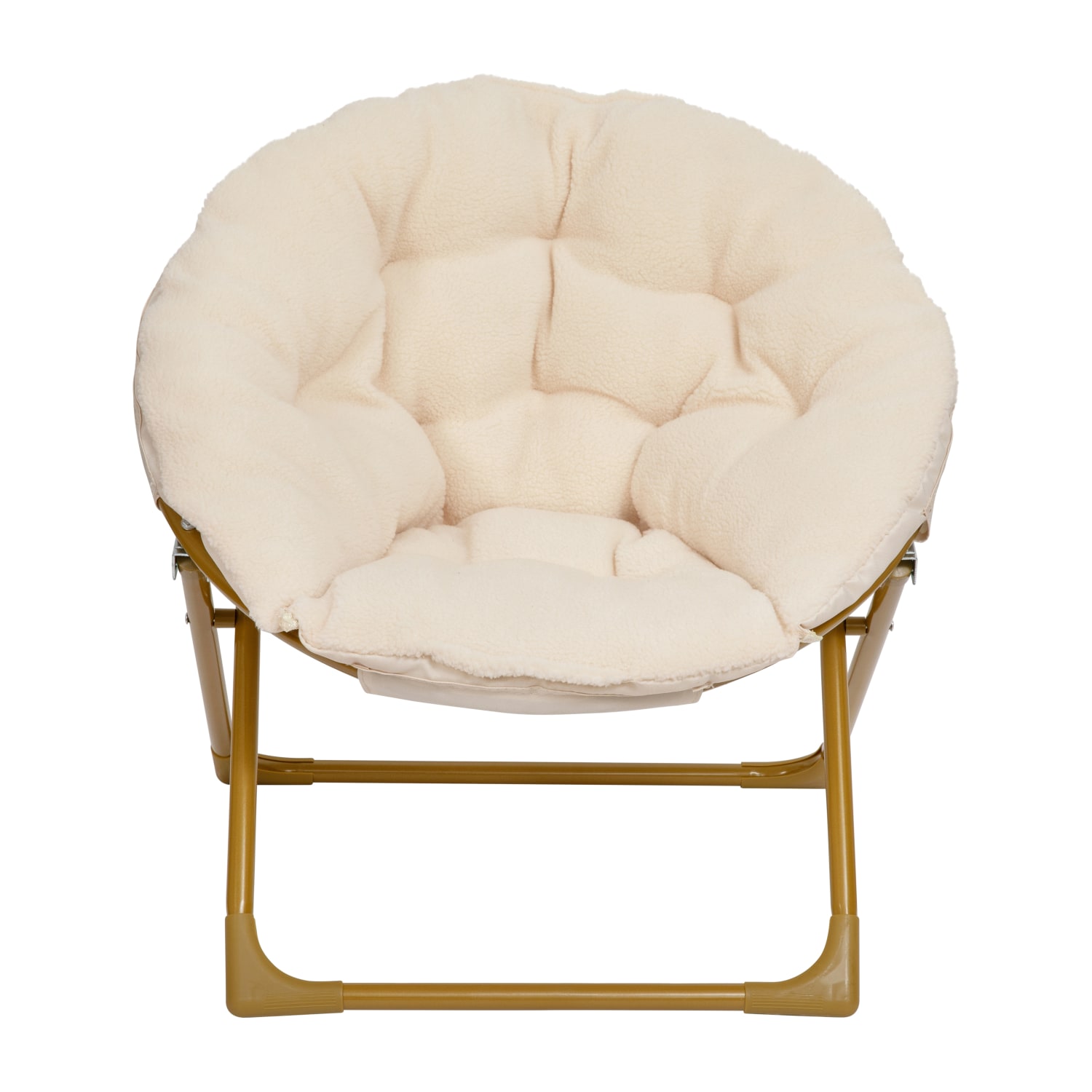 Flash Furniture Gwen 23in Kids Cozy Mini Folding Saucer Chair Faux Fur Moon Chair for Toddlers and Bedroom Ivory Faux FurSoft Gold Frame PopularChairscom Flash Furniture Gwen 23in Kids Cozy Mini Folding Saucer Chair Faux Fur Moon Chair for Toddlers and Bedroom Ivory Faux FurSoft Gold Frame PopularChairscom
