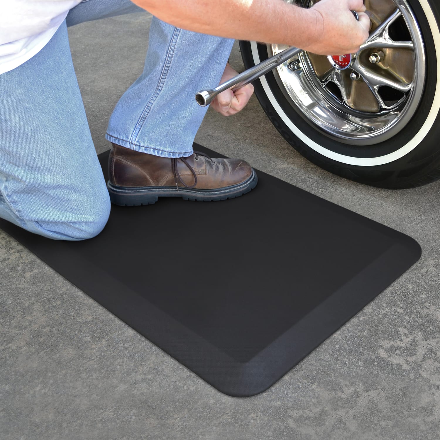 GelPro NewLife Advantage Low-Profile Comfort Mat, 32in x 20in, Black - Image 4