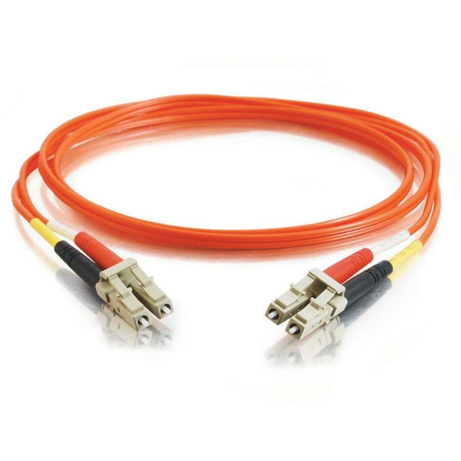 C2G LC-LC 62.5/125 OM1 Duplex Multimode Fiber Optic Cable (Plenum-Rated) - Patch cable - LC multi-mode (M) to LC multi-mode (M) - 2 m - fiber optic - duplex - 62.5 / 125 micron - OM1 - plenum - orange - Image 4