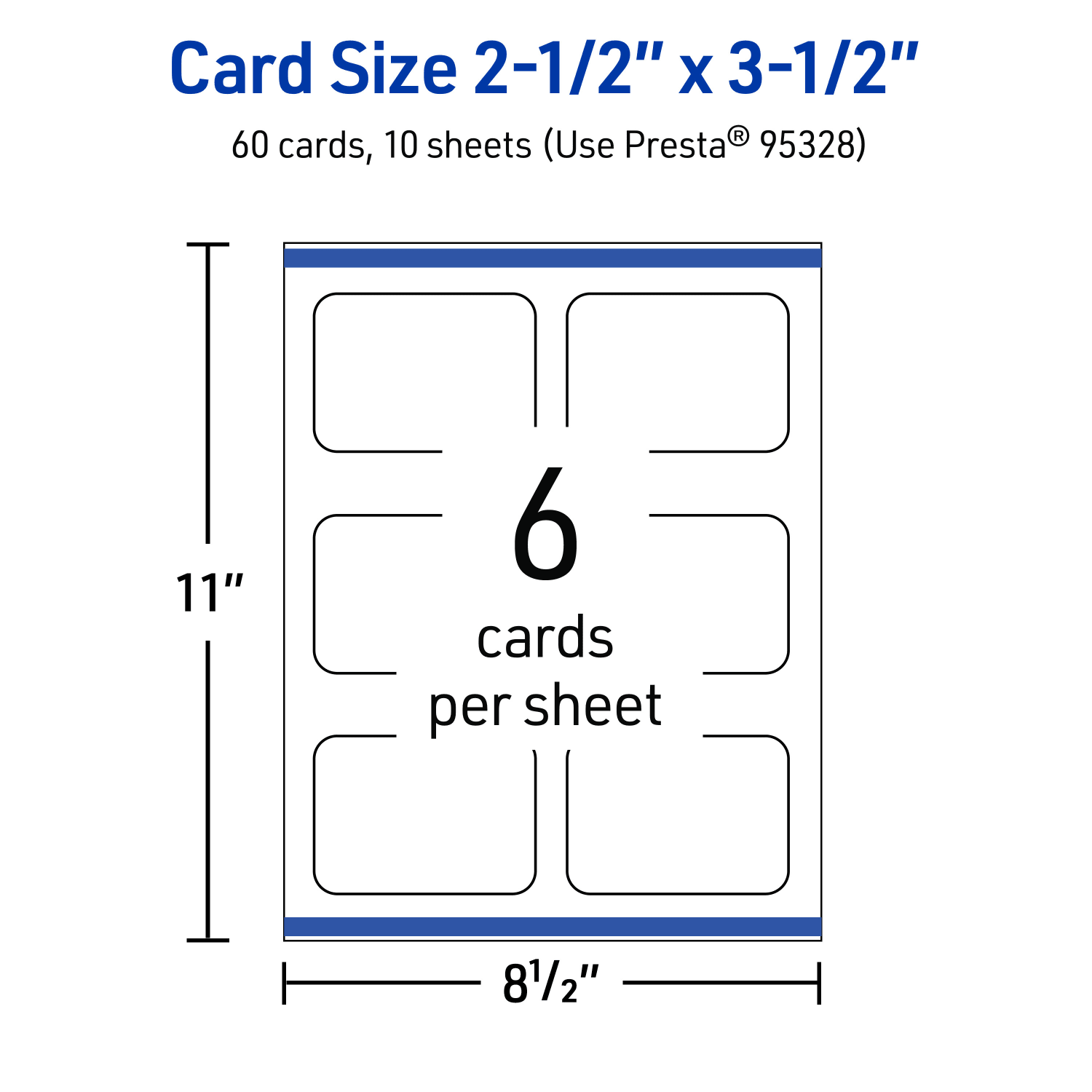 Avery Printable Rounded Corner Business Cards With Sure Feed Technology, Print-To-The-Edge, 2.5inx3.5in, Matte White, Pack Of 60 - Image 6
