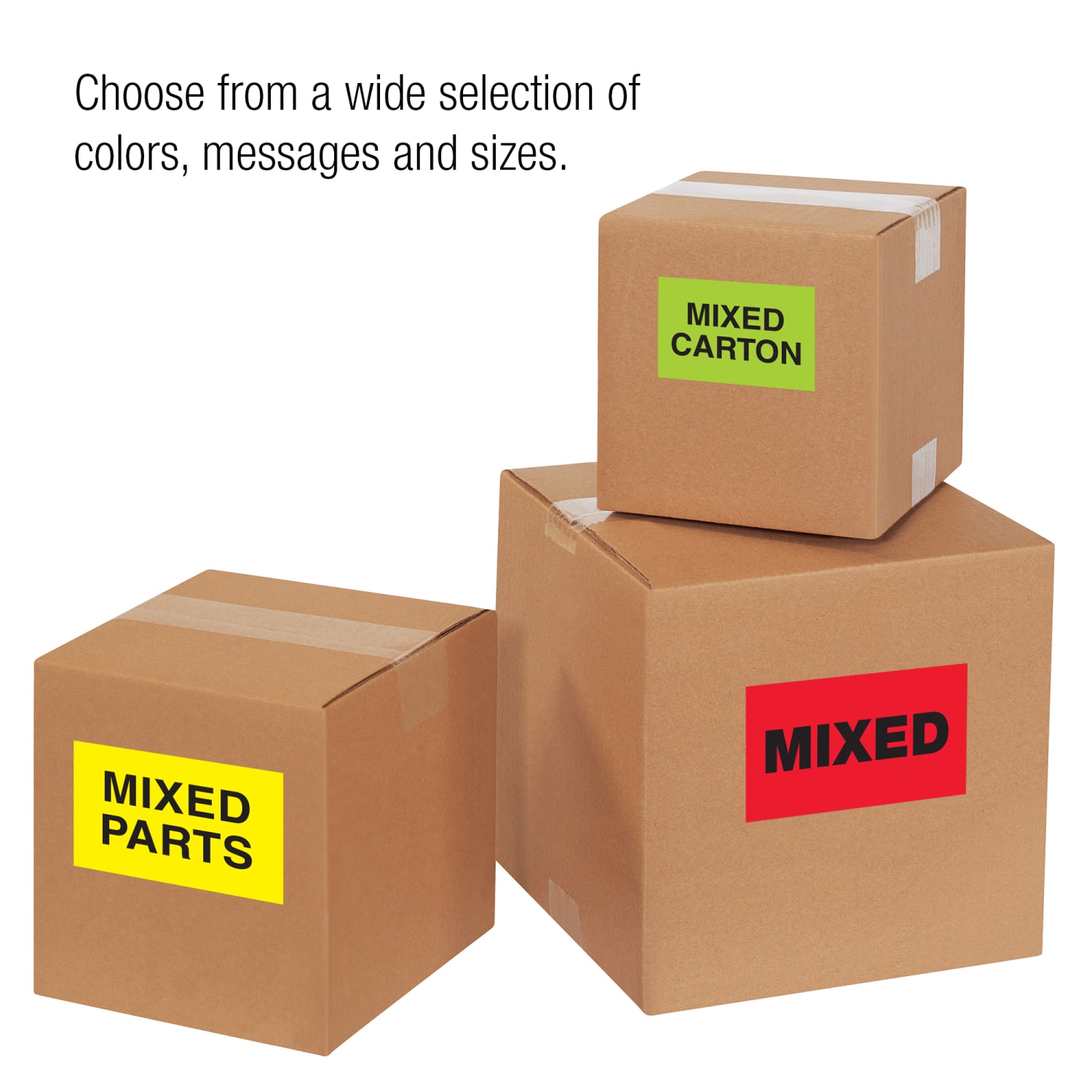 Tape Logic Preprinted Labels, "Mixed Pallet",  DL1622, Rectangle, 2in x 3in, Fluorescent Yellow, Roll Of 500 Labels - Image 4