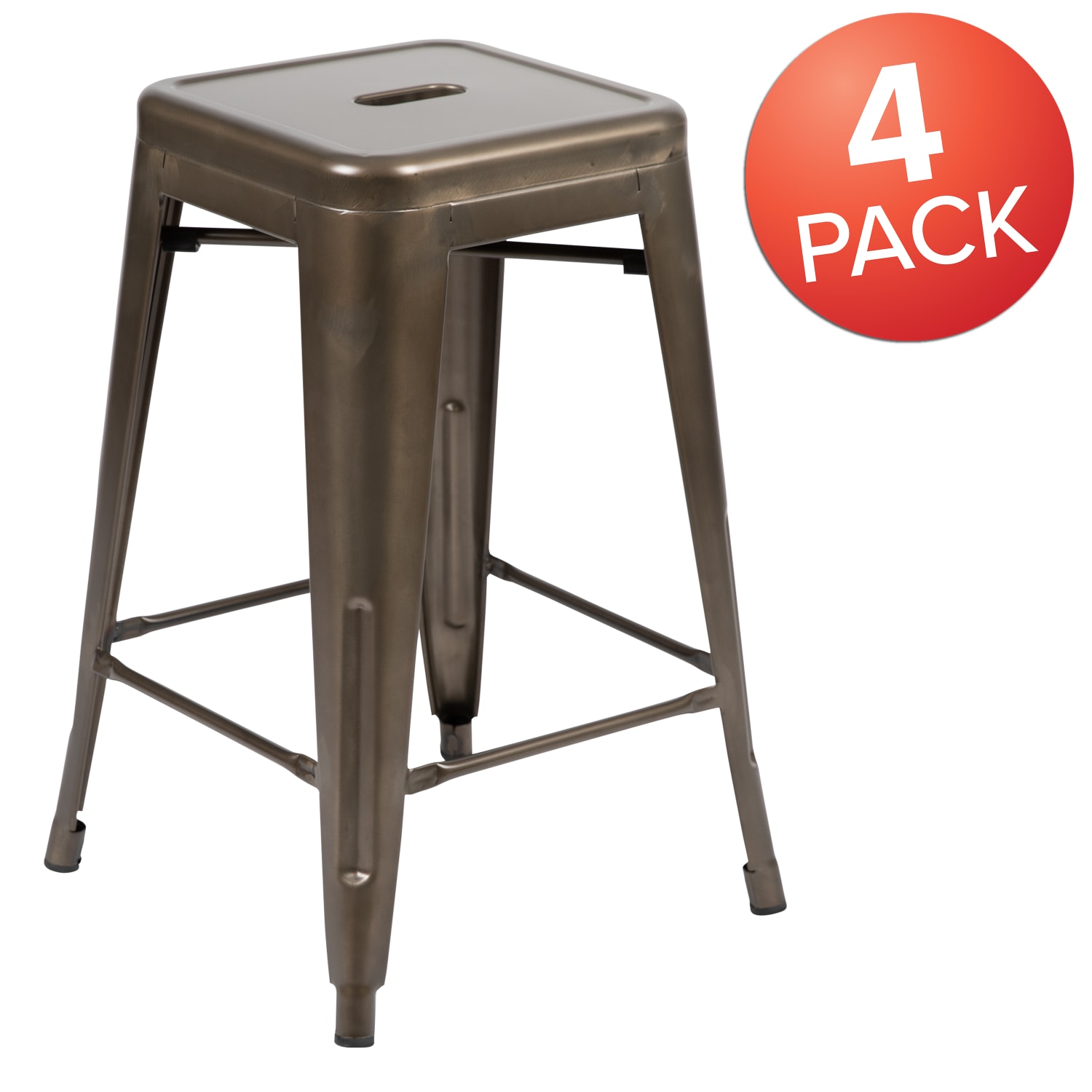 Flash Furniture 24in Metal CounterHeight Bar Stools Set Of 4 Bar Stools Gunmetal PopularChairscom Flash Furniture 24in Metal Counter Height Bar Stools Set Of 4 Bar Stools Gunmetal PopularChairscom