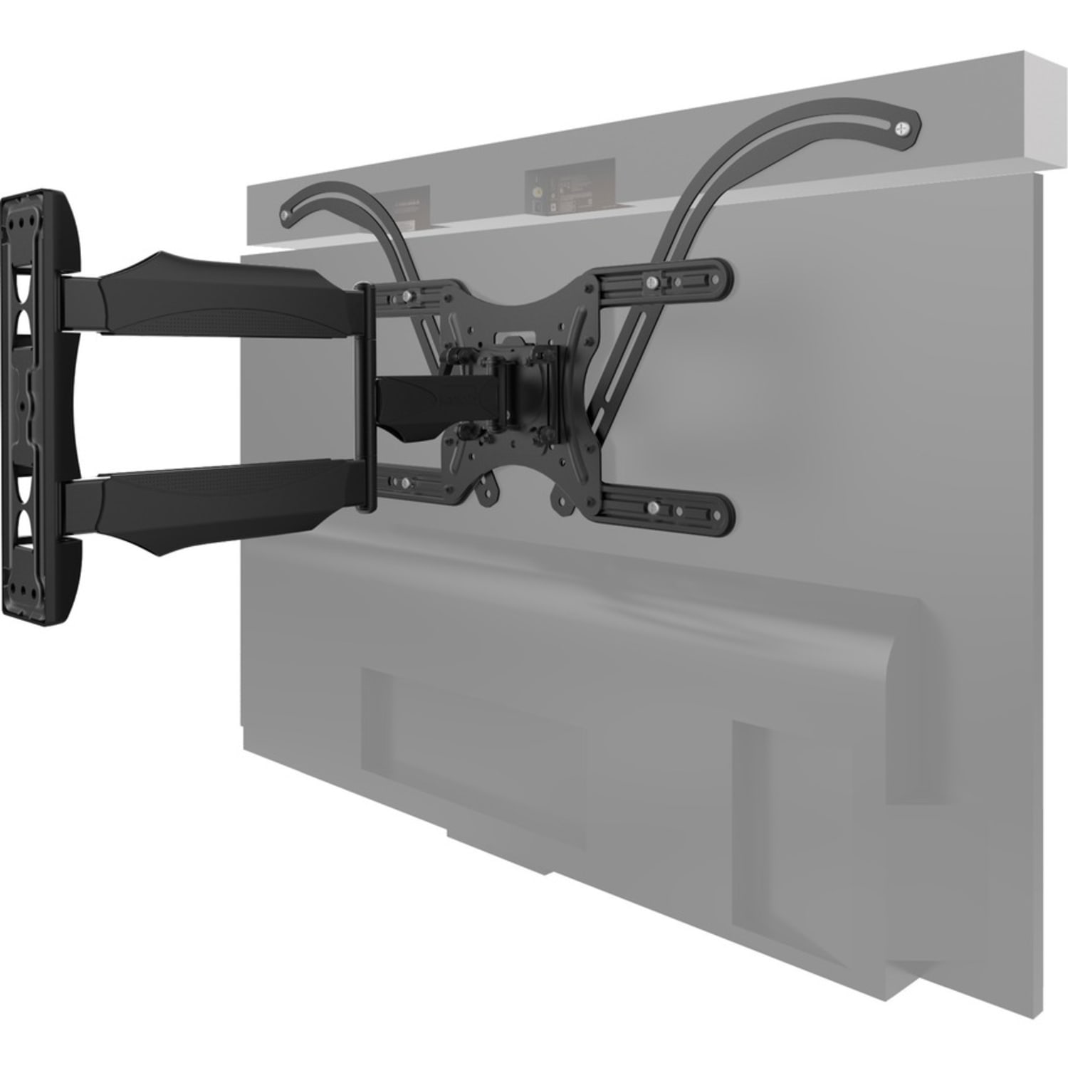 Kanto SB100 Mounting Bracket for Sound Bar Speaker, Flat Panel Display - Black - 22 lb Load Capacity - Steel - 1 - Image 5