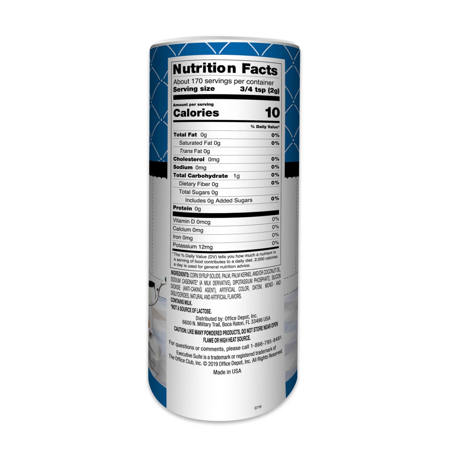 Executive Suite Non-Dairy Coffee Creamer, 12 Oz, Case Of 24 Canisters, 8 x 3 Per Pack - Image 5