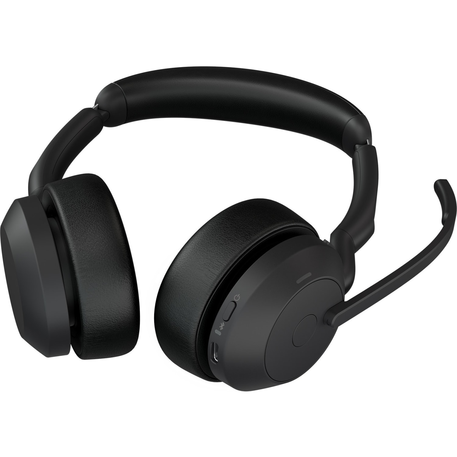 Jabra Evolve2 55 Headset - Stereo - Wireless - Bluetooth - 98.4 ft - 20 Hz to 20 kHz - On-ear - Binaural - Supra-aural - MEMS Technology, Noise Cancelling Microphone - Noise Canceling - Image 4