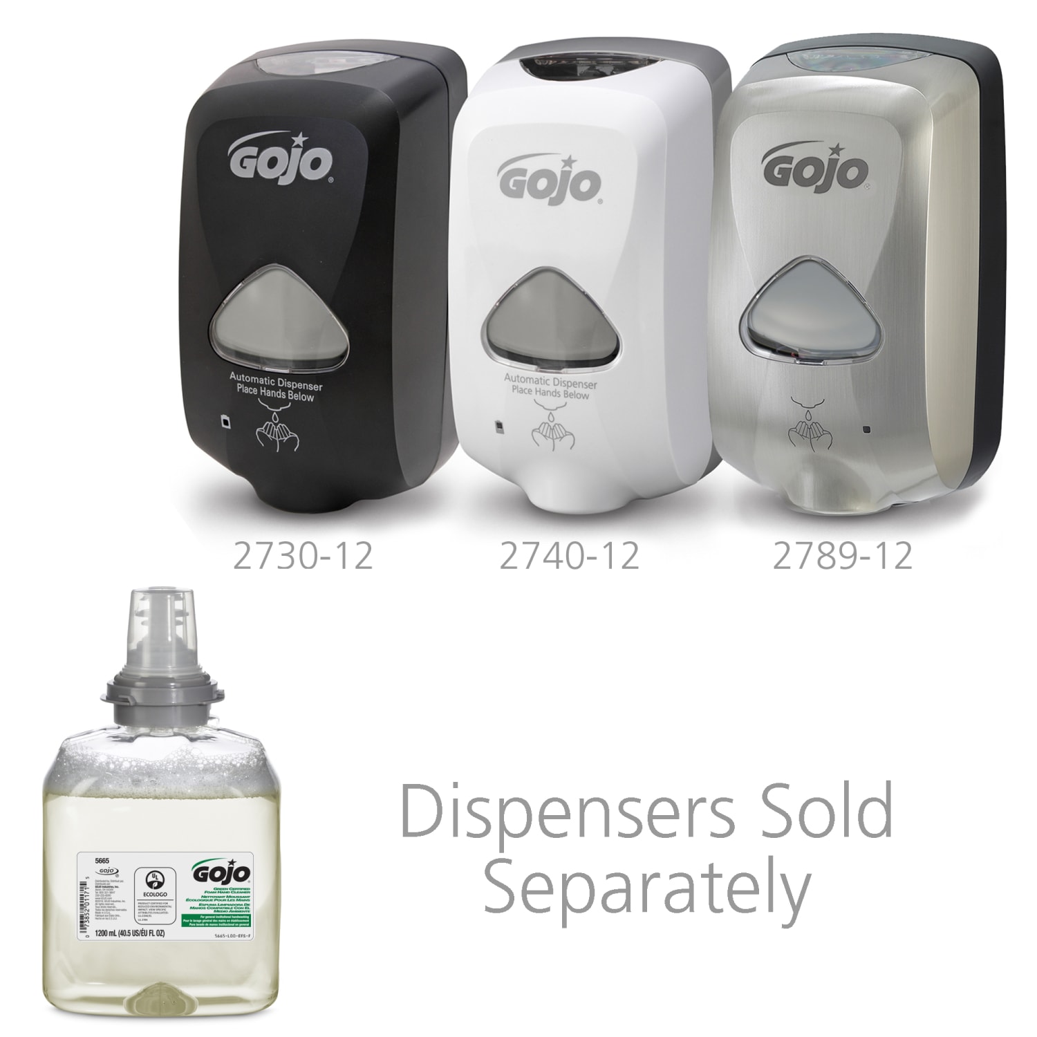 GOJO TFX 2730 Green Seal Certified Foam Hand Soap Cleaner, Unscented, 40.5 Oz Bottle - Image 4