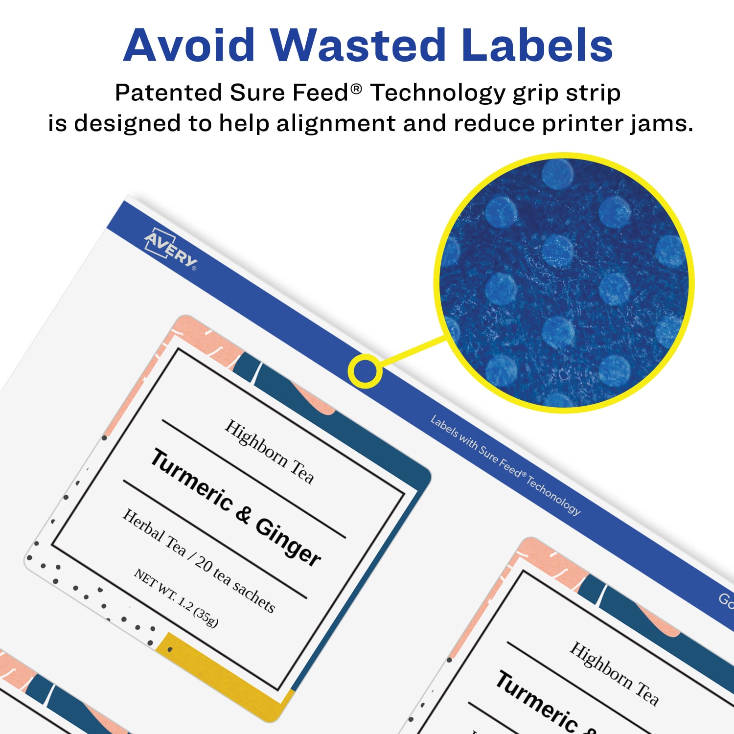 Avery Glossy Permanent Labels With Sure Feed, 94109-CGF25, Square, 2-3/4in x 2-3/4in, Clear, Pack Of 150 - Image 5