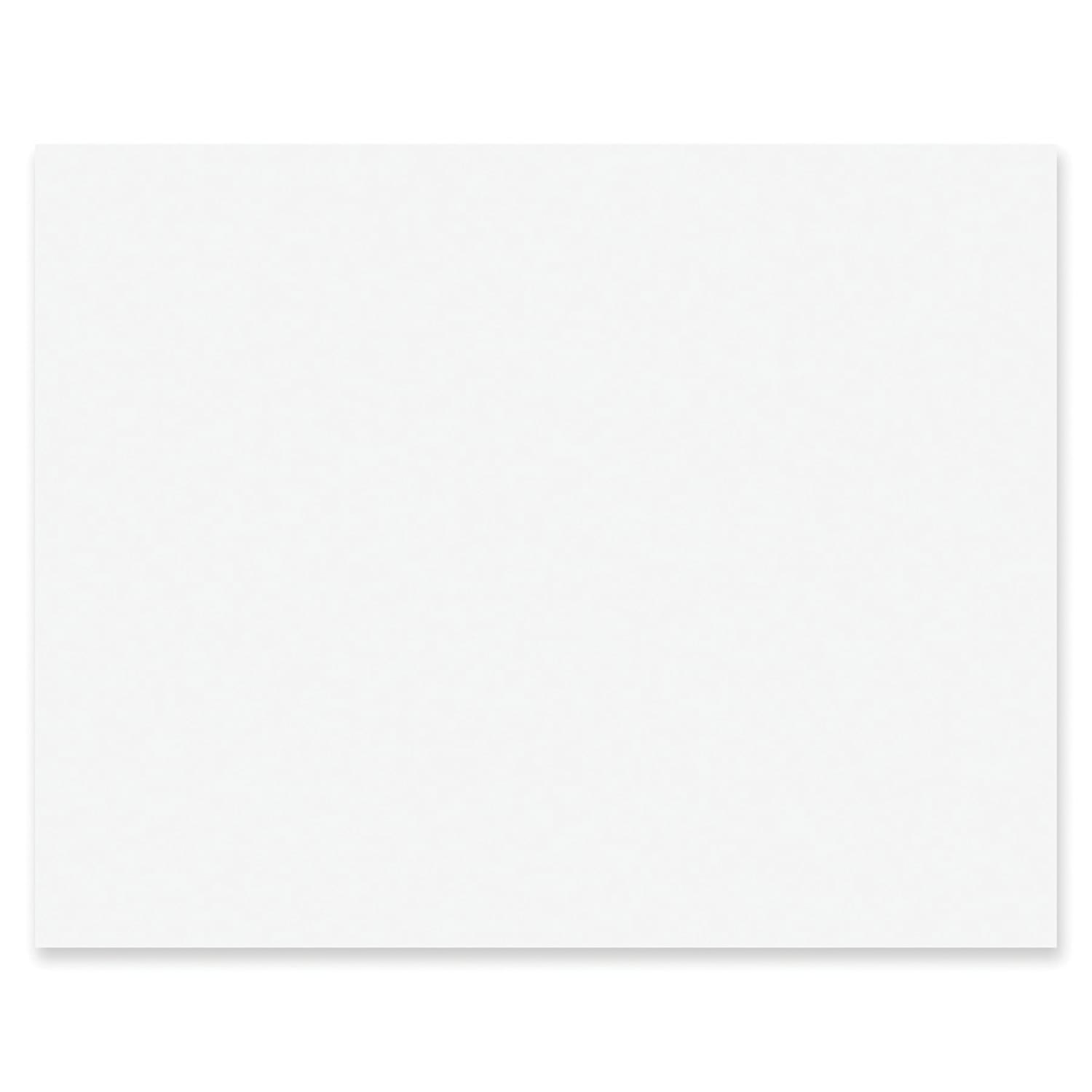 Pacon Peacock Railroad Board, 22in x 28in, 4-Ply, White, Carton Of 100 Sheets, 5460