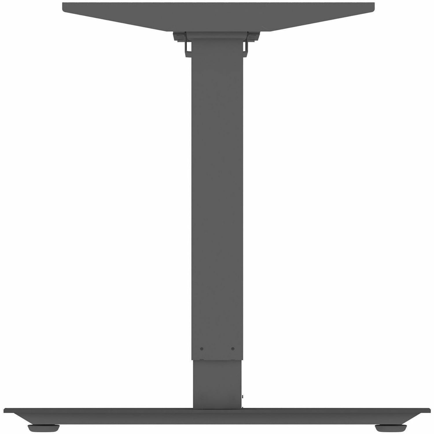 Lorell Sit-Stand 3rd-Leg Base, 45inH x 51-6/10inW x 26-4/10inD, Black - Image 5