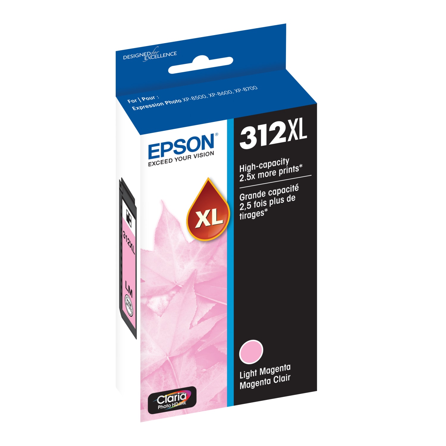 Epson 312XL Claria Photo Light High-Yield Magenta Ink Cartridge,T312XL620-S - Image 3