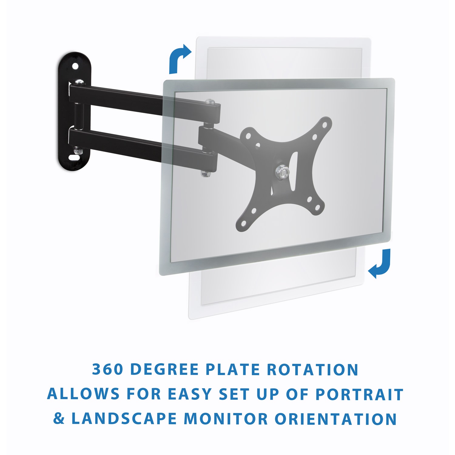 Mount-It! Full Motion Monitor Wall Mount Arm - Image 3