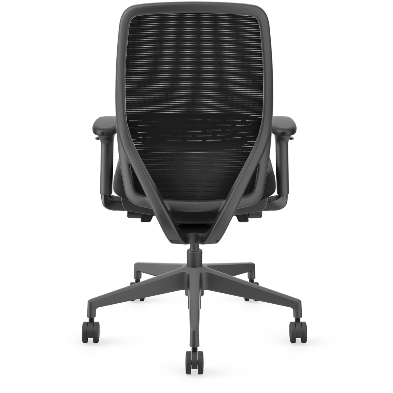 HON Nucleus Task Chair KD - Black Seat Color - Fabric Seat Material - Black Back Color - Black Frame Color - Armrest - 1 Each - Image 5