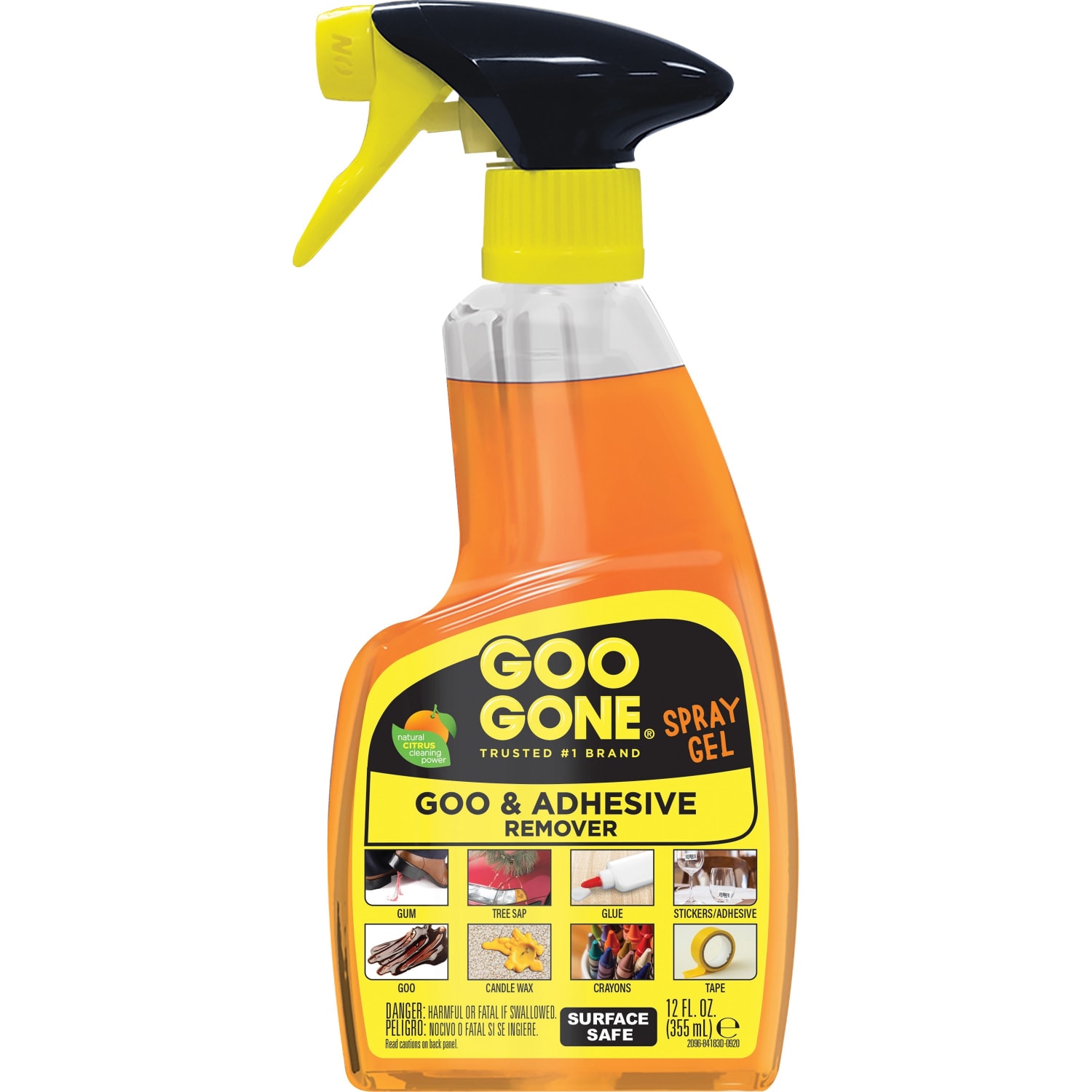 Goo Gone Spray Gel - Gel - 12 oz (0.75 lb) - Bottle - 6 / Carton - Orange - Image 3