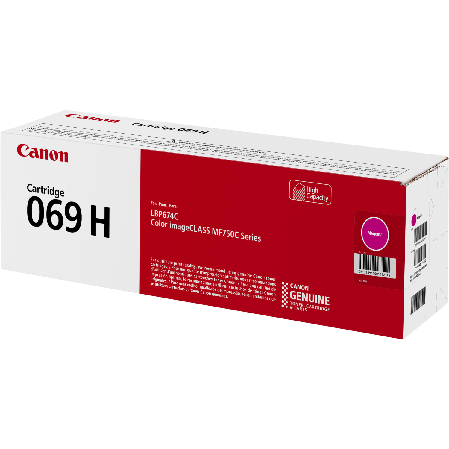 Canon 69 Magenta High Yield Toner Cartridge, 5069C001 - Image 4