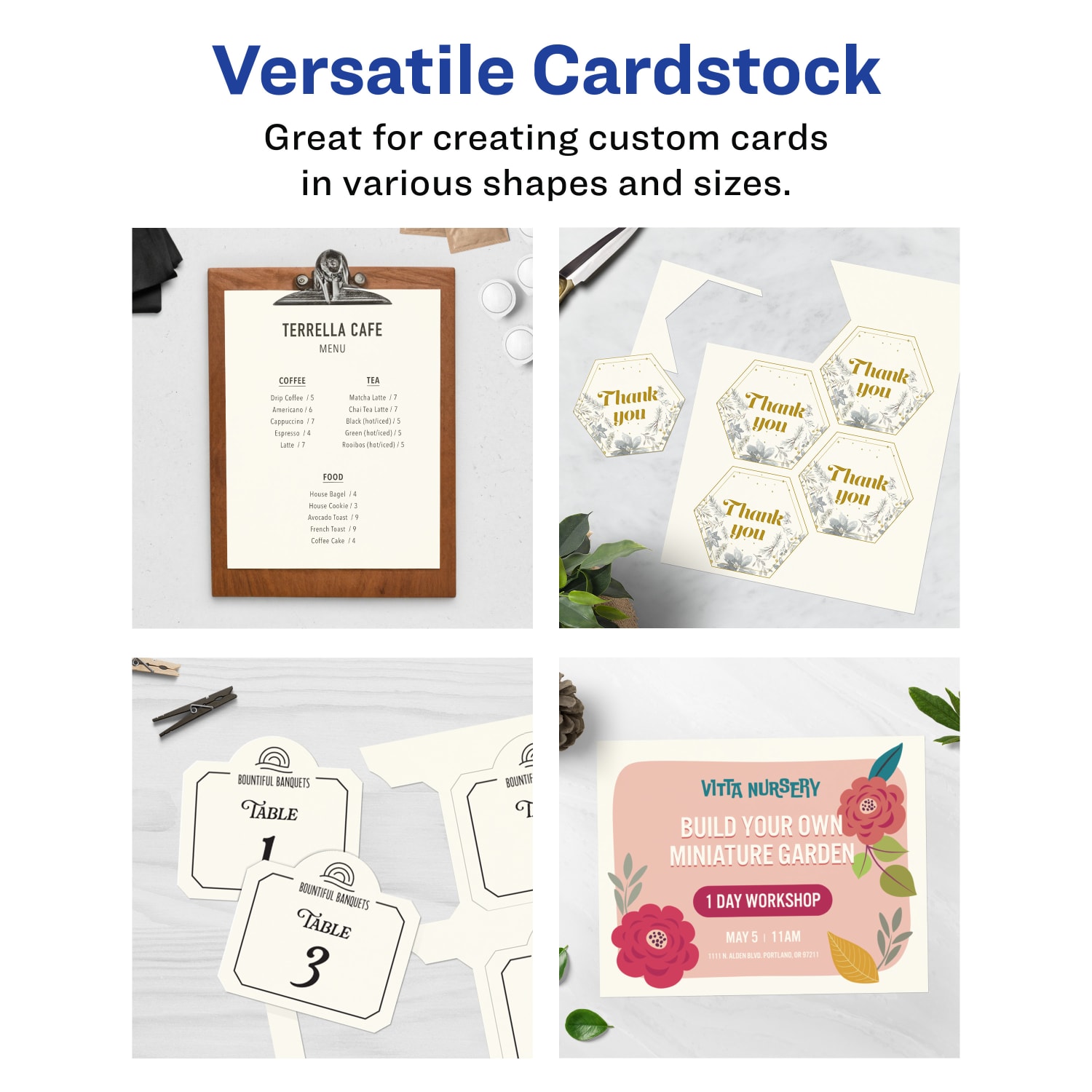 Avery Printable Cards, 95282-MIC10, Rectangle, 8.5in x 11in, Matte Ivory, Pack Of 10 - Image 4