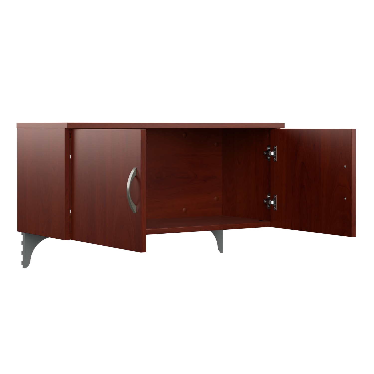 Bush Business Furniture Office in an Hour 2 Person Cubicle Workstations, Hansen Cherry, Standard Delivery - Image 5
