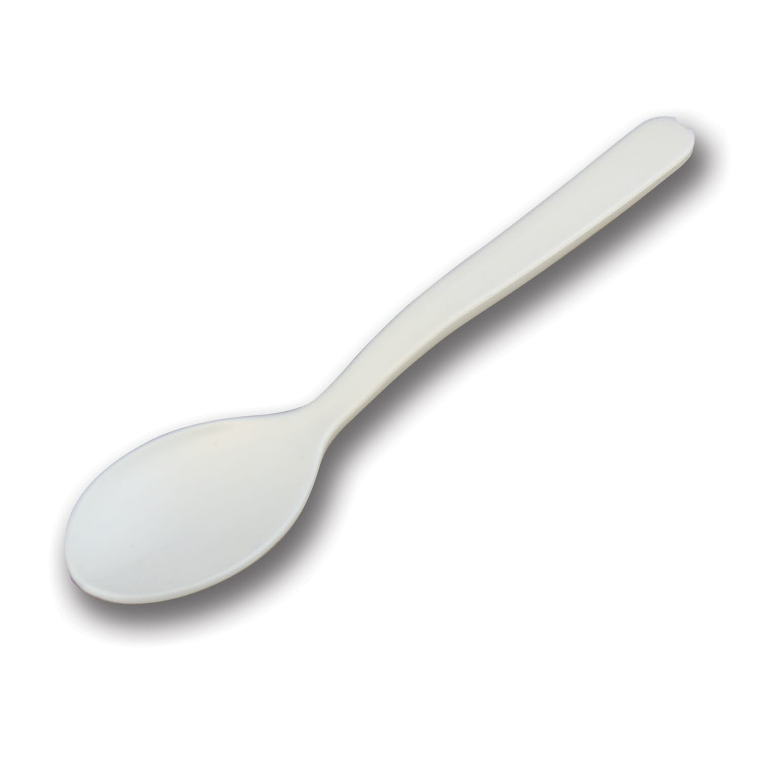 StalkMarket Compostable Cutlery Taster Spoons, Pearlescent White, Pack Of 2000