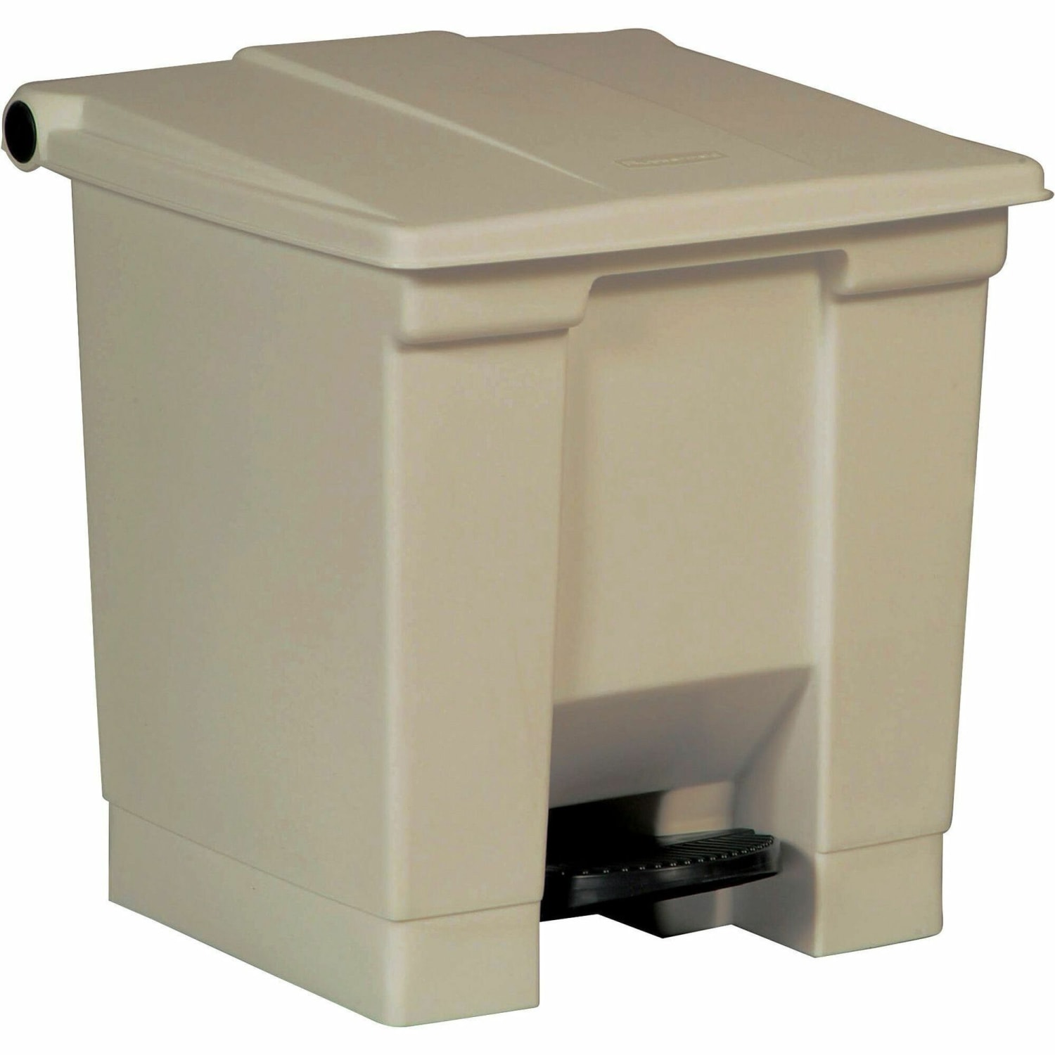 Rubbermaid Step-On Waste Container, 8 Gallons, 17in x 15 3/4in x 16 1/4in, Beige - Image 3