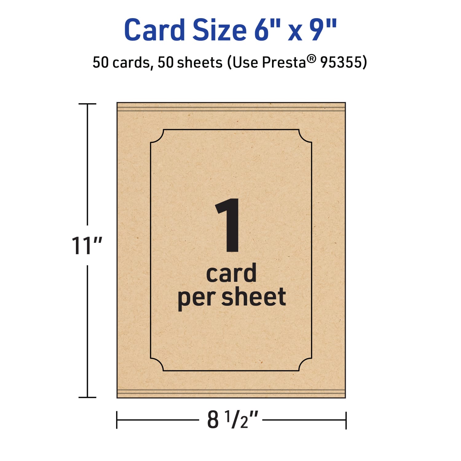 Avery Printable Postcards With Sure Feed Technology, 6in x 9in Rectangle Scalloped Edge, Kraft Brown, Pack Of 50 - Image 6