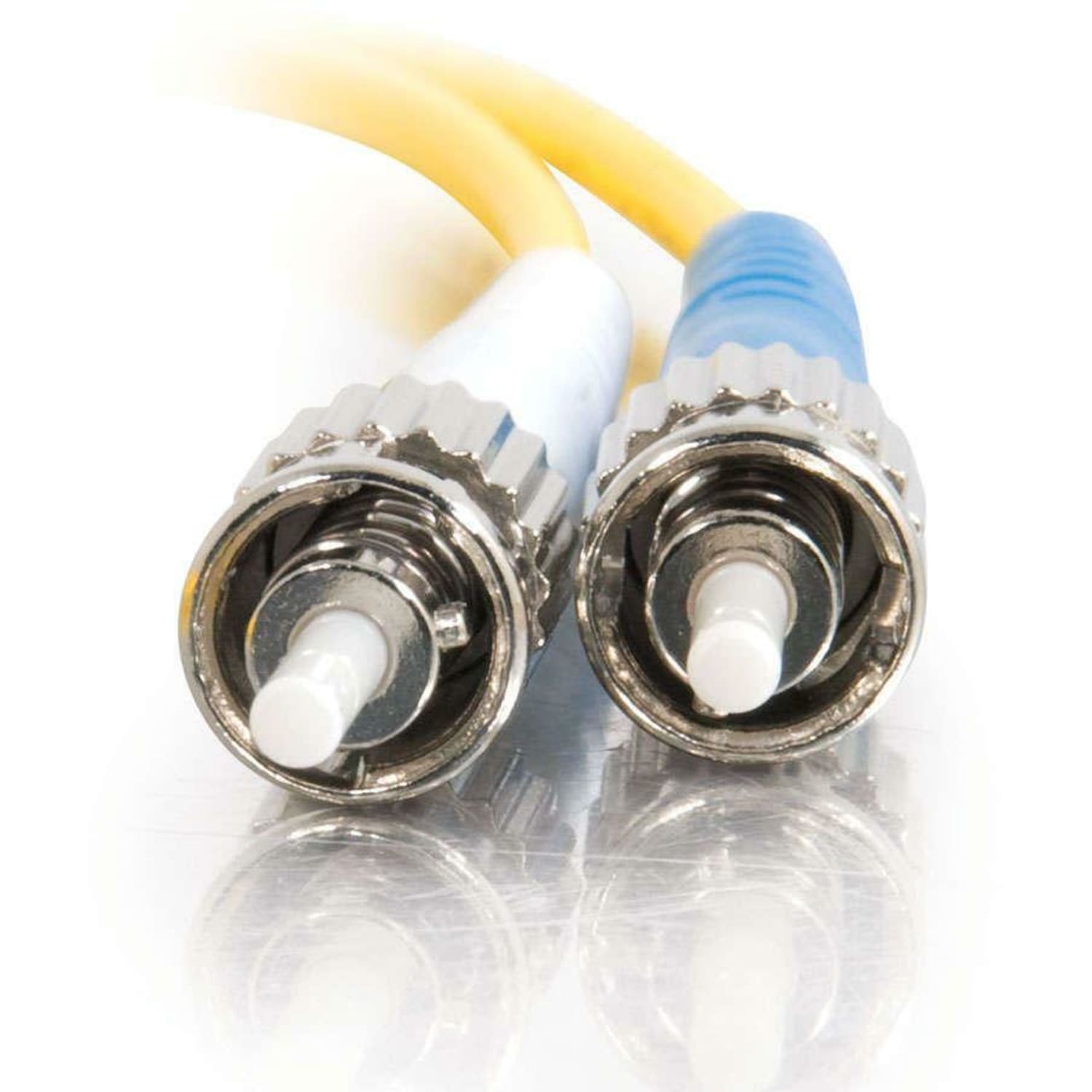 C2G-2m ST-ST 9/125 OS1 Duplex Singlemode Fiber Optic Cable (Plenum-Rated) - Yellow - 2m SC-ST 9/125 Duplex Single Mode OS2 Fiber Cable - Plenum CMP-Rated - Yellow - 6ft - Image 3