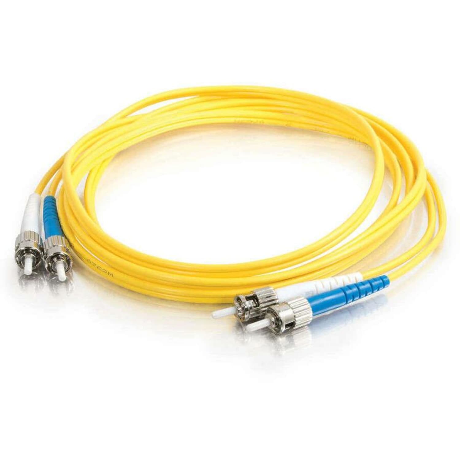 C2G-2m ST-ST 9/125 OS1 Duplex Singlemode Fiber Optic Cable (Plenum-Rated) - Yellow - 2m SC-ST 9/125 Duplex Single Mode OS2 Fiber Cable - Plenum CMP-Rated - Yellow - 6ft - Image 5