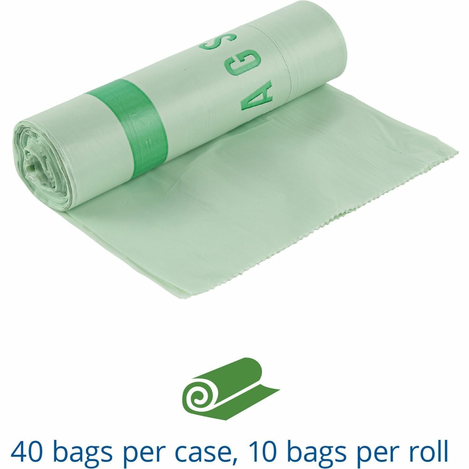 Stout EcoSafe-6400 Compostable Compost Bags, 0.85 mil, 32-Gallon, Green, Box Of 50 - Image 5