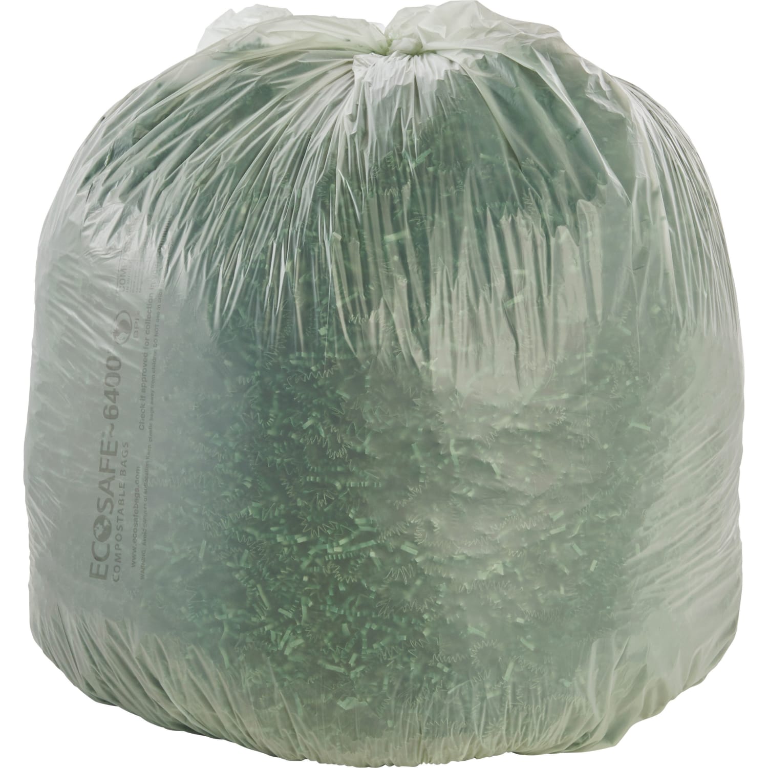 Stout EcoSafe-6400 Compostable Compost Bags, 0.85-mil, 48 Gallons, 42in x 48in, Green, Box Of 40 - Image 5