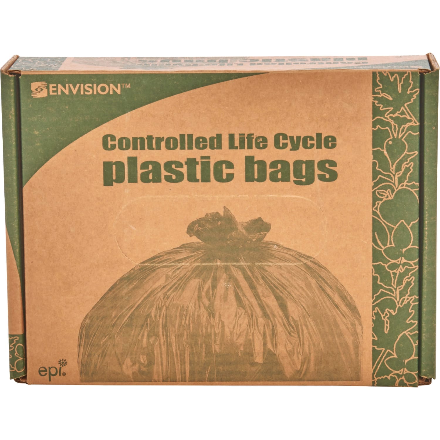 Controlled Life Cycle Trash Garbage Bags, 0.8 mil, 30 Gallon, Brown, Box Of 60 - Image 3