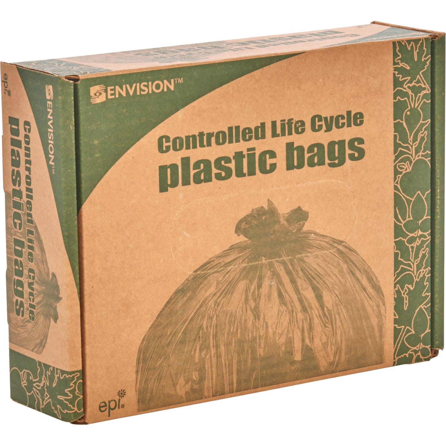 Controlled Life Cycle Trash Garbage Bags, 0.8 mil, 30 Gallon, Brown, Box Of 60 - Image 5