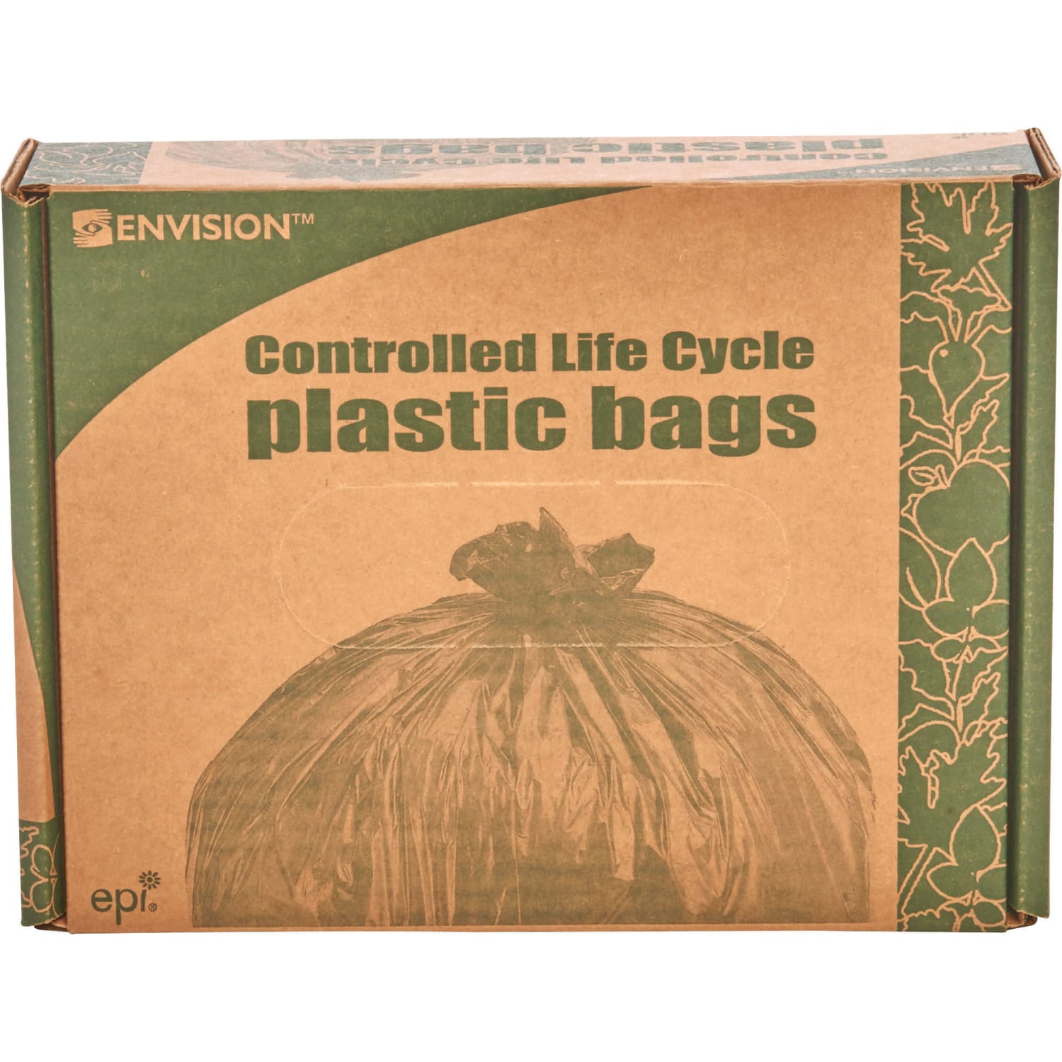Stout Controlled Life Cycle Plastic Bags, 1.10-mil, 33 Gallons, 33in x 40in, Green, Box Of 40 - Image 3